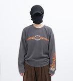 Spinfire Vintage Waffle Crop Long Sleeve T-Shirt