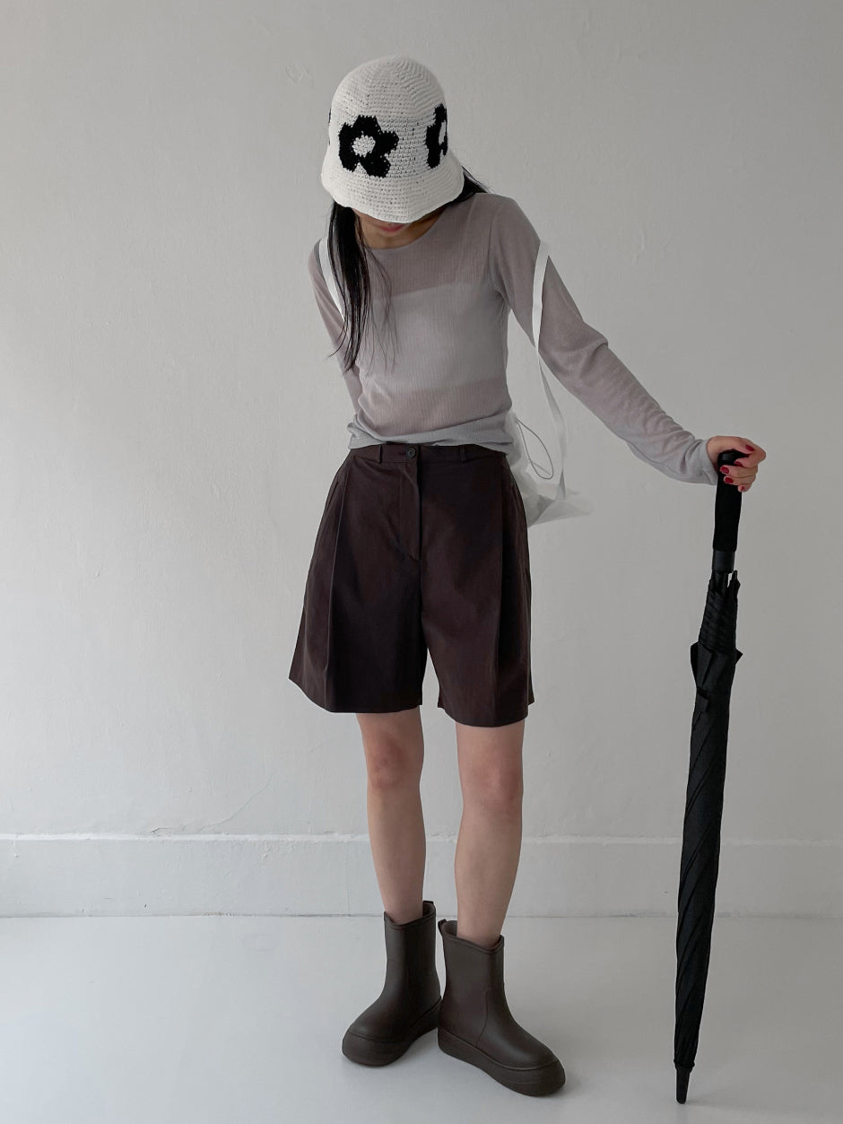 【INCHANT ME】Atom round ankle rain boots INCHANT ME(インチャントミー) - アトムラウンドアンクルレイン
