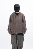 Ard Two Way Pigment Hooded Zip-Up
