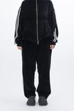 Stua Velour Velvet Set-Up Sweatpants