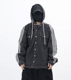 Merence Hooded Denim Shirt