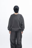 Black Cat Mood Pigment Sweatshirt