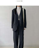 Frank No-Collar Loose Fit Jacket