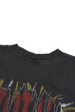 Crack Vintage Washing Short Sleeve T-Shirt
