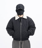 Marvel Curve Line Collar Mink Jacket