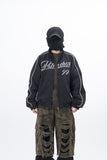 Vichy High-neck Racing Blouson Jacket