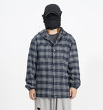 Kio Blended Check Hooded Shirt