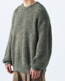 Fluffy Two Tone Mixed Knit