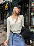 U-NECK CROP KNIT