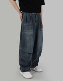 knick pintuck denim pants