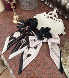 Morene Ribbon Pearl Hair Tie