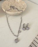 Eleni Heart Cubic Earrings