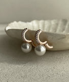 Levna Cubic Pearl Earrings