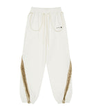 Side Fur Trim Sweatpants