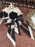 Morene Ribbon Pearl Hair Tie