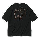 YOU AND ME Embroidery Short Sleeve T-shirt