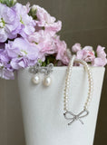 Clary Freshwater Pearl Necklace Earring Set