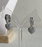 Eleni Heart Cubic Earrings