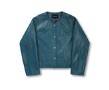 Lambskin Non Collar Jacket