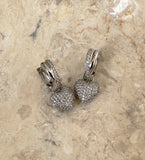 Eleni Heart Cubic Earrings