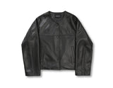 Lambskin Non Collar Jacket