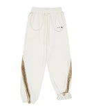 Side Fur Trim Sweatpants