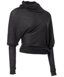 Sheer Asymmetrical Long Sleeve