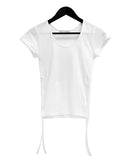 Roen Slit U-neck Tee