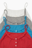 Kitsch button sleeveless