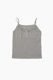 Kitsch button sleeveless
