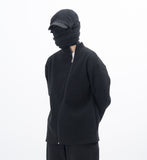 Lilia Curve Golji Knit Zip-Up