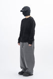 Ove herringbone side tuck pants