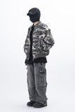 Ricot Shirring Camo MA-1 Jumper