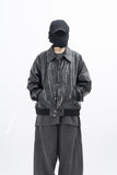 Glady Crack Over Leather Jacket