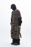 Kerr Chain Embroidered Layered Short Sleeve T-Shirt