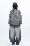 Voda Water Printing Zip-up