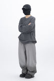 Luo Pigment Henley Neck Long Sleeve T-Shirt
