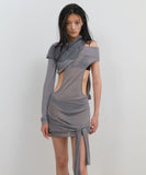 Curved Cut Layered Tee