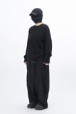 Meiji semi-crop long-sleeved T-shirt