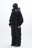Nero Rivet Raccoon Fleece Zip-Up Hoodie