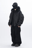 Tenny Fur Hooded Crop Jacket
