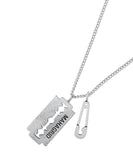 BLADE SAFETY PIN NECKLACE