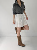 Western Suede Middle Boots