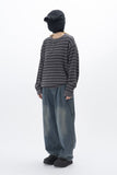 Onic pintuck balloon wide denim