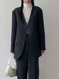 Frank No-Collar Loose Fit Jacket