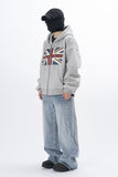 Vintage UK Fleece Hooded Zip Up