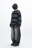 Kera Hairy Stripe Knit