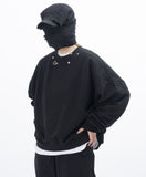 Neck Pierce Sweatshirt