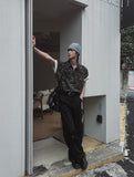 Ore Camo Leather Patch Half Shirt