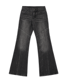 Crack Washed Denim Pants